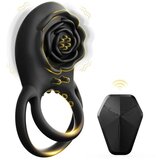 Passion Labs VIBRACIJSKI EREKCIJSKI OBROČEK Black Beauty - boljša erekcija, vibrator za pare, daljinec Cene