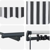  Povlačivi tende Antracit 250 x 200 cm tkanina | shoptok.hr