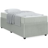  Posteljni okvir z vzmetnico Svetlo siva 80 x 200 cm Žamet, (5000069986) | Shoptok.si