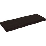 Stolna ploča tamnosmeđa 100x40x(2-6) cm obrađena hrastovina | shoptok.hr