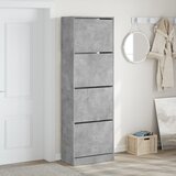 Ormarić za cipele s 4 ladice siva boja betona 60x34x187,5 cm | shoptok.hr