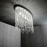 Ideal lux - kristalno plafonsko svetlo rain 3xE14/40W/230V sjajni hrom | Eponuda.com