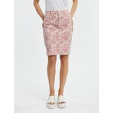 Orsay Pink Women Patterned Denim Skirt - Women Cene