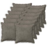  Presvlaka za jastuk 12 pcs HOUTEN Svjetlosiva 50 x 50 cm Baršun | shoptok.hr