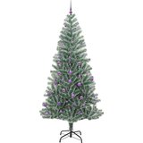 vidaXL Umjetno božično drevo s snežno obloženimi vejicami in LED lučko | Shoptok.si