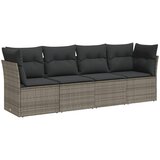 Maison Chic Seti vrtnega pohištva - Vrtna garnitura - Vrtni pohištvo set 4-delna z blazinami siv poli ratan, (21815027) Cene