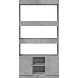  Visoka komoda siva boja betona 92x33x180 cm konstruirano drvo | Eponuda.com