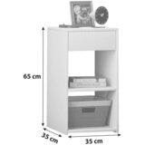MID.YOU NOČNA OMARICA, barva oreha | Shoptok.si
