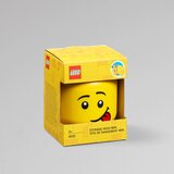 Lego Rumena škatla za shranjevanje v obliki glave Silly, 10,5 x 10,6 x 12 cm | Shoptok.si