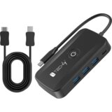 TECHly IDATA USBC-HUB5WL AV ekstenzija AV oddajnik in sprejemnik Črna | Shoptok.si