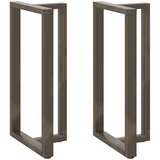  Noge za barski stol T-oblika 2 kom Crne 60x35x(110-111) cm Čelik | shoptok.hr