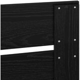  Uzglavlje s uzglavljem Crni hrast 120 cm Konstruirano drvo | shoptok.hr