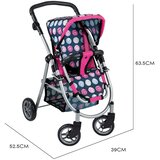 Woopie royal kolica za lutke, podesivo sjedalo, 4 kotača | shoptok.hr