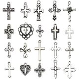 INF Obesek s srebrnim križem - Dodatek za obesek za ključe in ogrlico DIY, (22104540) | Shoptok.si