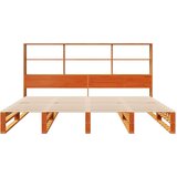  Krevet s regalom za knjige bez madraca 180x200 cm masivno drvo | shoptok.hr
