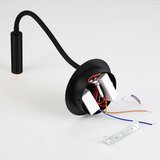  Brilagi - LED fleksibilna zidna lampa sa USB portom MAYA LED/3W/230V crna | Eponuda.com