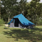 vidaXL družinski tipi šotor modri 10-osebni vodoodporen | Shoptok.si