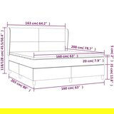  Box spring postelja z vzmetnico bel 160x200 cm umetno usnje, (20898581) | Shoptok.si