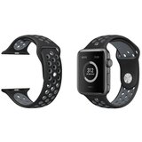 Chameleon Silikonski pašček Sport za Apple Watch, 42/44/45 mm, črno-siv | Shoptok.si