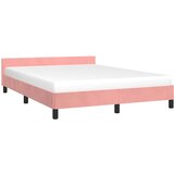  Okvir za krevet ružičasti 140 x 190 cm baršunasti | shoptok.hr