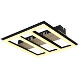 Globo LED stropna svjetiljka Froomy (18 W, D x Š x V: 30 x 30 x 5,5 cm, Smeđa, Topla bijela) | shoptok.hr