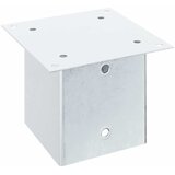  Postolja za stupove kvadratna 12 kom 141x141 mm pocinčani čelik | shoptok.hr