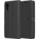 Techsuit Leather Folio preklopna wallet maska za Samsung Galaxy Xcover7 – crna | shoptok.hr