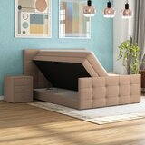 Modern Living Postelja Boxspring Josie-C, Bež, 160x200 | Shoptok.si