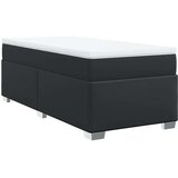  Krevet s oprugama i madracem crni 90 x 200 cm od umjetne kože | shoptok.hr