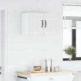 vidaXL Stenska kuhinjska omarica s polico 2 pcs Bela 30 x 31 x 40 cm | Shoptok.si