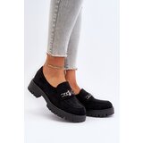 VINCEZA Black Suede Women's Moccasins with Decoration Loraleima | shoptok.hr