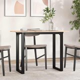  Blagovaonski stol O-oblika 100x50x75 cm od borovine i čelik | shoptok.hr