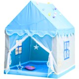 Lean_Toys Prenosni zložljivi otroški hišni šotor Modra | Shoptok.si