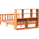 vidaXL Krevet s regalom za knjige bez madraca 150x200 cm masivno drvo | shoptok.hr