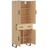  Visoka komoda hrasta sonome 69,5x34x180cm od konstruiranog drva Slike
