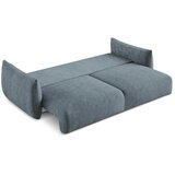 Makamii Plava sklopiva sofa od šenila 230 cm Leila – | shoptok.hr