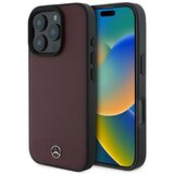 Mercedes-Benz MERCEDES USNJEN OVITEK ZA MAGSAFE ZA IPHONE 16 PRO MAX OVITEK RDEČ, (21898997) Cene