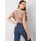FANCY Blouse-FA-BZ-7063.53P-dark beige | Shoptok.si