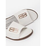 GOODIN White women's flip-flops on a flat sole | Shoptok.si