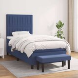 vidaXL Krevet s oprugama i madracem plavi 80x200 cm od tkanine | shoptok.hr