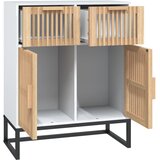  Komoda bijela 60 x 30 x 75 cm od konstruiranog drva | shoptok.hr