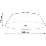  Plafond VEGA 60 črna, (21643940) | Shoptok.si