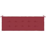  Jastuk za vrtnu klupu boja vina 150x50x4 cm tkanina Oxford | shoptok.hr
