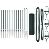  Heksagonalna ograda s stubom 25 x 0,4 m Čelik premazan PVC-om | shoptok.hr