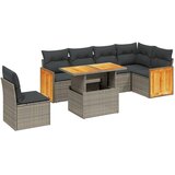  7-dijelni set vrtnih sofa sivi od poliratana | shoptok.hr