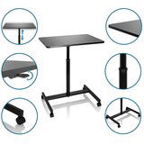 MID.YOU Dvižna Miza Stand Vm-su, Črna | Shoptok.si