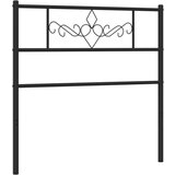 vidaXL Kovinsko posteljno vzglavje črno 80 cm, (21048492) Cene
