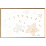  Plakat - Moon and Stars 90x60 Zlatni okvir s margom | shoptok.hr