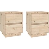 Maison Chic Dvo delni komplet Nočne omarice - Nočne mize 40x35x50 cm trdna borovina, (21686817) Cene