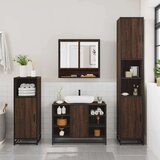 vidaXL 2-dijelni set kupaonskog namještaja boja smeđeg hrasta drveni | shoptok.hr